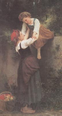 Adolphe William Bouguereau Little Marauders (mk26) Norge oil painting art
